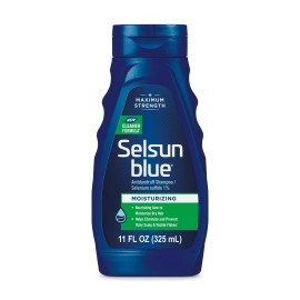 Selsun Blue Moisturizing with Aloe Dandruff Shampoo, 11 Fl Oz, Pack of 1