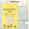 10-Count 50403 Disposable Canister Vacuum Cleaner Bags Compatible with Type C