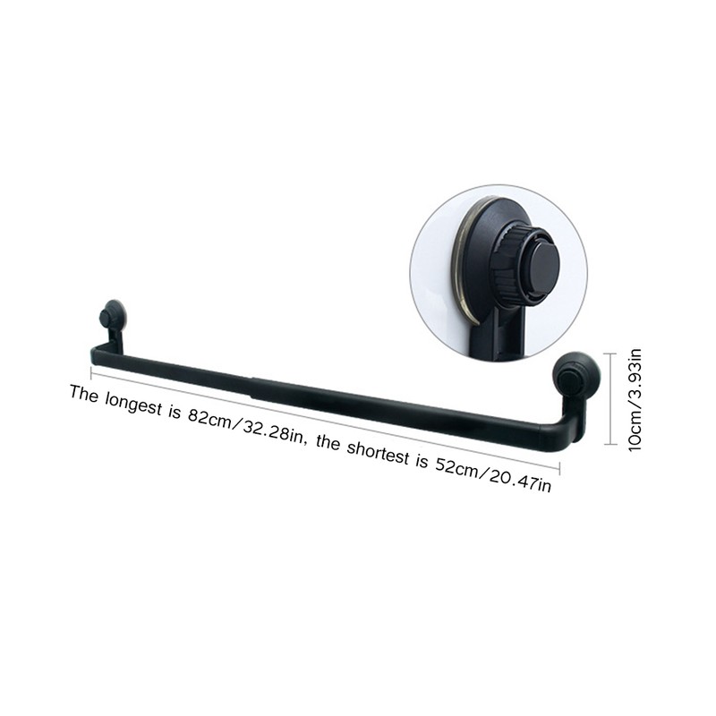 Suction Cup Towel Rack Retractable Non Drilling Kitchen and Bathroom