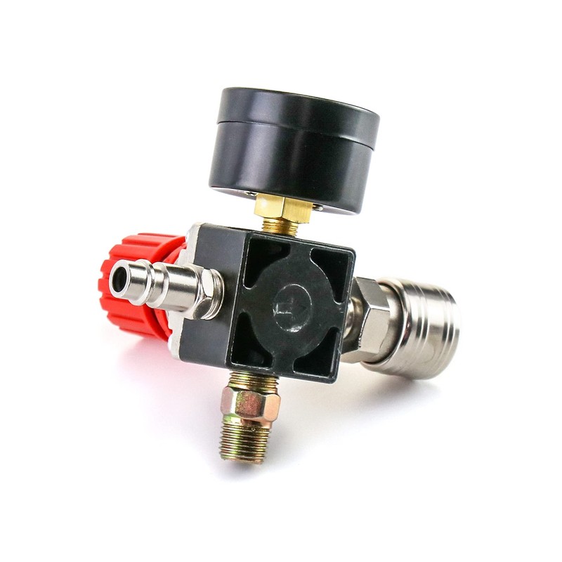 QWORK Air Compressor Pressure Regulator, 1/4 Inch EU Standard Pressure