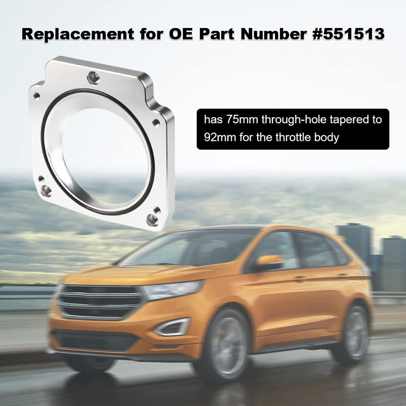 WMPHE LS Throttle Body Adapter 92mm Compatible with LS1 3