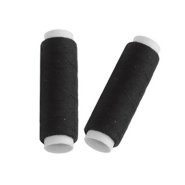2 Pack Black Sewing Thread, Strong Cotton Thread for Sewing Machine and Hand Stitching, Embroidery and Crafts