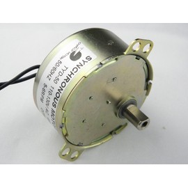 CHANCS AC 110V Permanent Magnet Synchronous Motor TYD-50 50/60Hz 5-6RPM CCW Counterclockwise Torque 6Kg.cm 4W Power Shaft Length 11mm