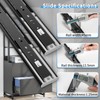 BAIDICE 1 Pair Push to Open Full Extension Drawer Slides