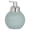 Sealskin Convex Soap Dispenser, Ceramic, Light Blue, 10.7 x 15