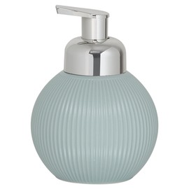 Sealskin Convex Soap Dispenser, Ceramic, Light Blue, 10.7 x 15 x 10.7 cm
