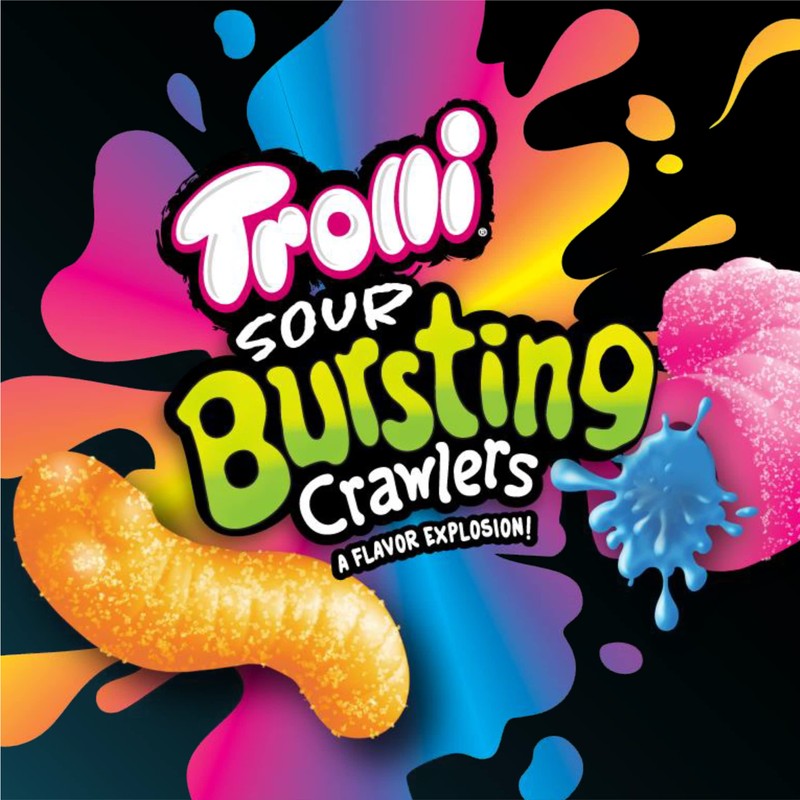 Trolli Sour Bursting Crawlers, Sour Gummy Candy, 4.25 Ounce (Pack