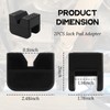 2PCS Pinch Weld Jack Pad,Thickened Rubber Jack Stand Pads for