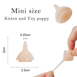Bubble Milk Bowl for Puppy and Kittens, Fine Mouth Nipples, 5FR Feeding Tube Kit, Pet Milk, Nursing Kit, Syringe, No Needle, Newborn Kittens, Feeding Water, Nursing Care, Pet Breeding Kit