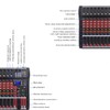 Professional Audio Mixer, 8 Channel Bluetooth USB Live Studio DJ
