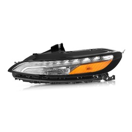 TUSDAR DRL Headlight Assembly Replacement for 2014-2018 Jeep Cherokee Parking Light Turn Signal OE Style Chrome Bumper Turn Signal Lamps Parking Light Left Driver Side