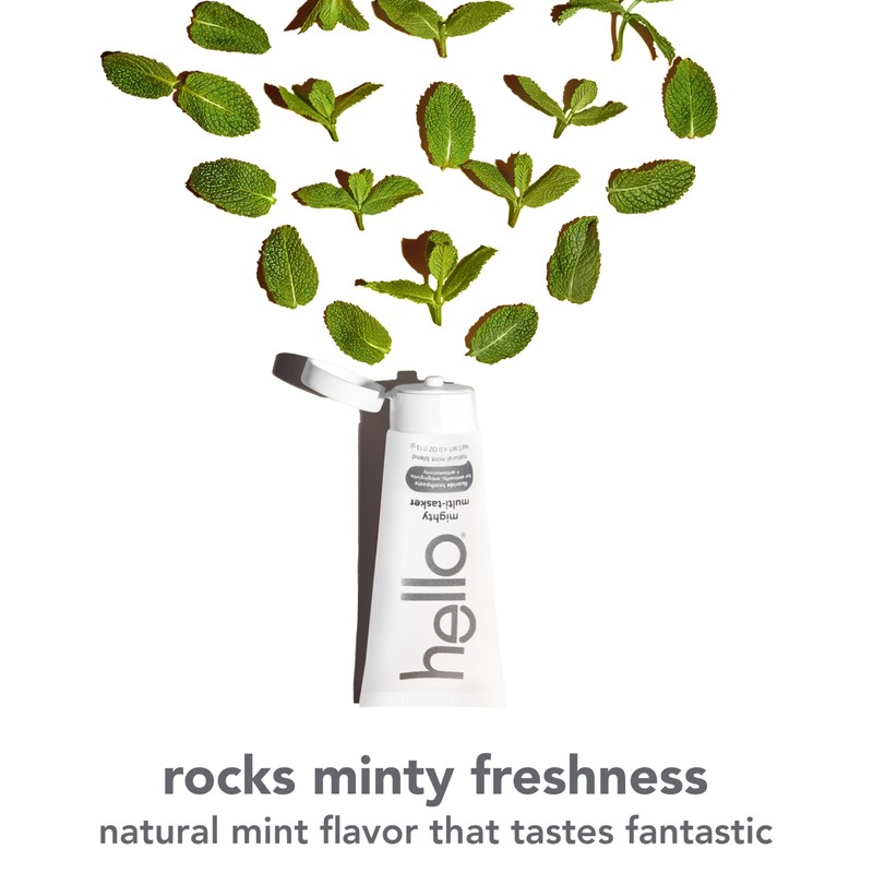 Hello Mighty Multitasker Fluoride Toothpaste, 8-in-1 Toothpaste with Minty Flavor,