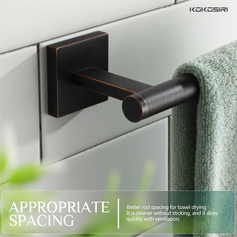 KOKOSIRI Bathroom Towel Bar Hand Towel Holders Wall Mount Toilet