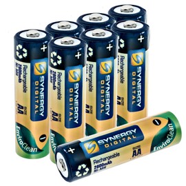 Synergy Digital Camera Batteries, Compatible with HP PhotoSmart 935 Digital Camera, (Ni-MH, 1.25V, 2800mAh), Combo-Pack Includes: 8 x AA Rechargeable Batteries
