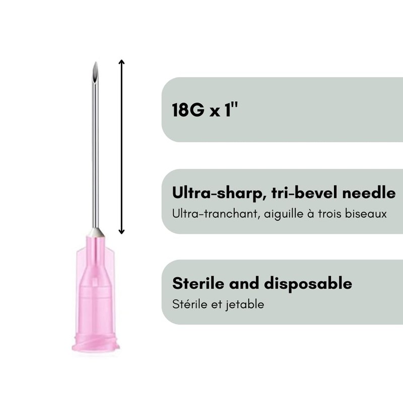 Elimedical Disposable Needle for Animal, Pet and Industrial Dispensing, 18G