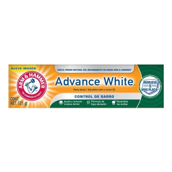 Pasta Dental Arm & Hammer Advance White Control Sarro 121g