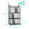HapiRm Hanging Closet Organizer Storage - 4 Tier Hanging Closet
