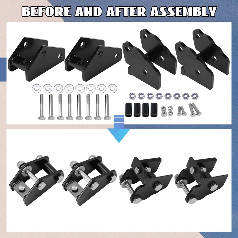 KUAFU 3" Front and Rear Suspension ATV UTV Lift Kit