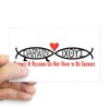 CafePress Science & Religion Rectangle Sticker Rectangle Bumper Sticker Car