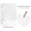 PiccoCasa Brushed Ruffle Pillowcases 2 Pack, Soft Breathable Pillow Covers
