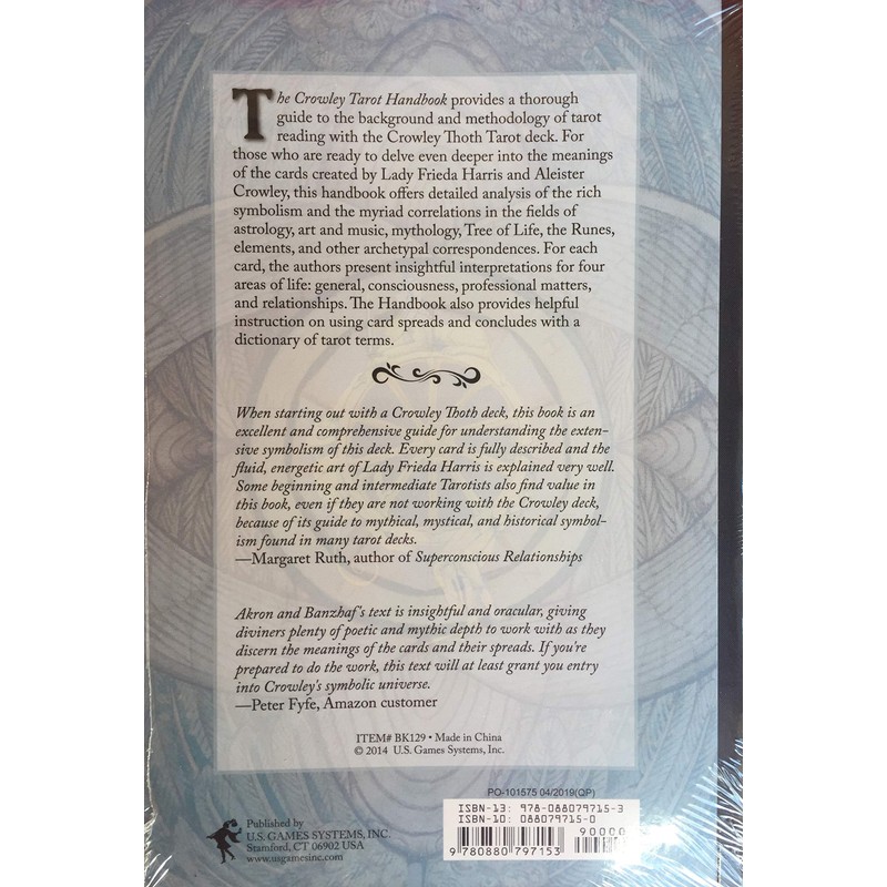 Crowley Thoth Tarot Deck Large & The Handbook Gift Set