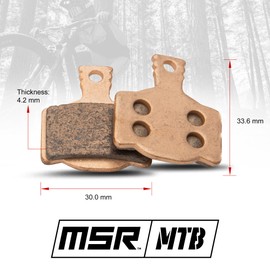 MSR High Performance MTB Brake Pad Kit Magura MT2/MT4/MT6/MT8 | Campagnolo H11 | 2 Pairs