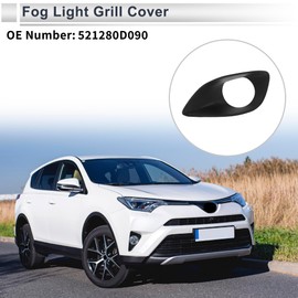 RATCHROLL Front Left Fog Light Grill für Toyota Yaris 2007-2013 Front Lower Bumper Fog Light Cover Inserts Nr. 521280D090 ABS 1 Stk