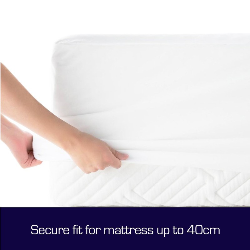 Luxor Cotton Terry Fully Fitted Waterproof Mattress Protector - Baby