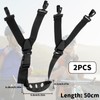 2PCS Hard Hat Chin Strap, With Detachable Elastic Strap And