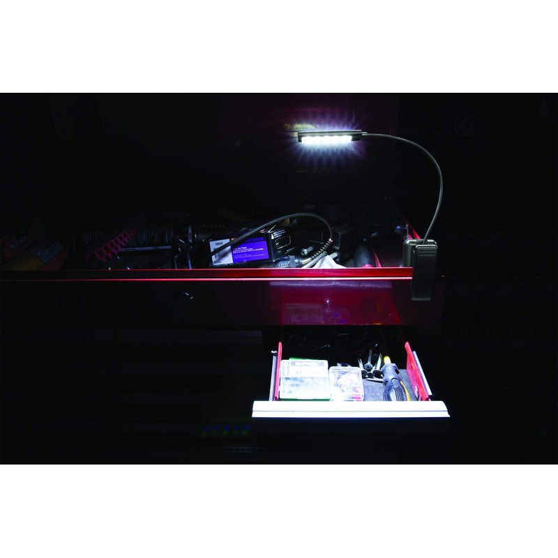 Performance Tool W9209 Rechargeable Book Light, LED Clip Flexible Light,