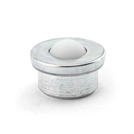 Hudson Bearing Drop-in Style Ball Transfer, 5/8" Nylon Ball, 125 lbs Capacity