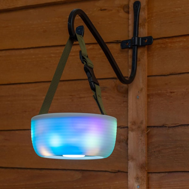Multi-Purpose Camping Tent Festival Solar Light with RGB String Lights