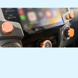 5th Gen Runner Radio Control Knobs for the 2020-2024 5th Gen Toyota 4Runner - Orange - D-Post