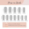 BABALAL French Tip Press on Nails Long Square Fake Nails