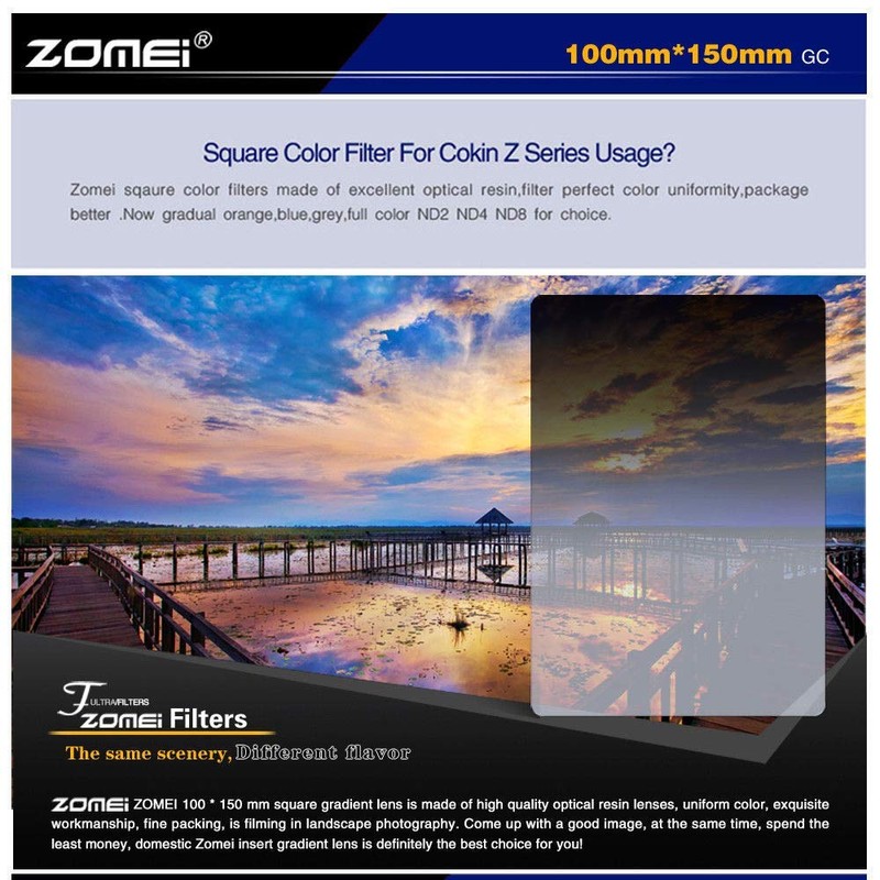 ZOMEi 100 x 150mm Z-Pro Series ND8 Graduated Filter for