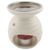 Ceramic Heart Incense Burner - With Stainless Steel Strainer &