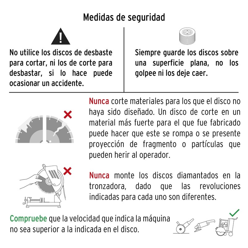 Truper DID-390, Disco de diamante de 9" x 2.7 mm,