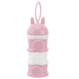 Kisangel 3 Powder Home Feeding Stackable 3 Layer Stackable Formula Dispenser Kids Storage Travel Dispenser Milk for Non- Spill Food Case Snack Formula Portable Simple