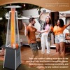 Aspect Living Pyramid Flame Patio Heater Accessory Table, Steel Construction,