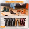 2 Pack Boot Rack, Sturdy Metal Wire Hanging Boot Organizer,