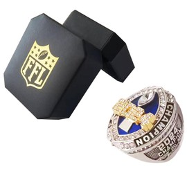2024 Fantasy Football Championship Ring and Case Fantasy Football Trophy League Winner (one, Size 14)
