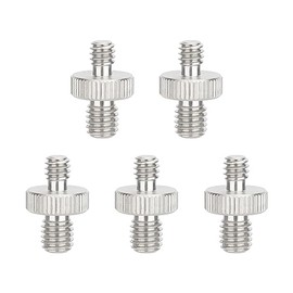 CAMVATE M8 Male to 1/4"-20 Male Stainless Steel Screw Adapter (5-Pack) - 3451