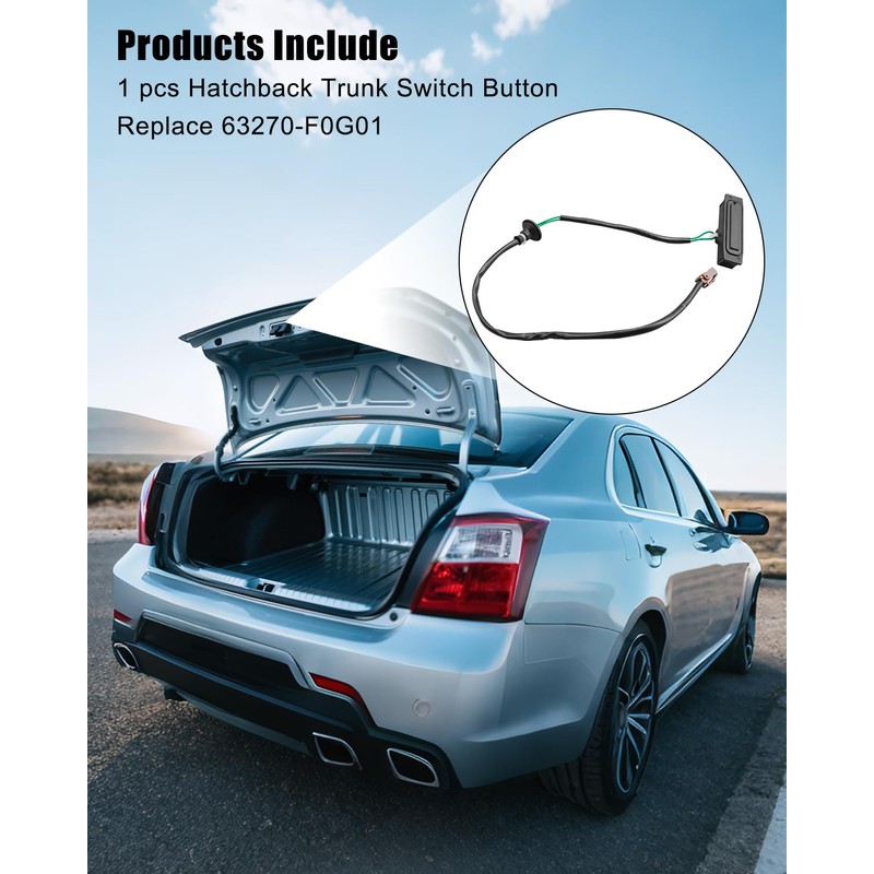 Hatchback Trunk Switch Button Fit for Subaru Impreza WRX STI