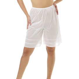 Underworks Snip-A-Length Pettipants Culotte Slip Split Skirt 2X-Large-White
