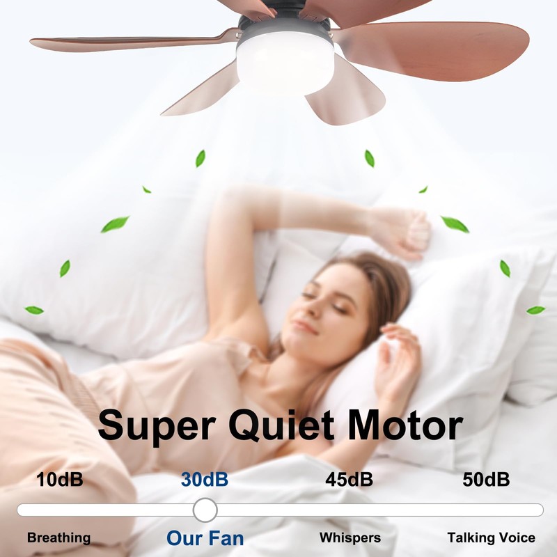 Socket Fan Light, Light Bulb Fan 20.5IN Dimmable, Screw in