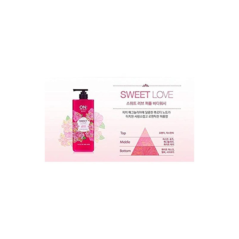 [LG] ON THE BODY Perfume Body Wash (Sweet Love) 500g