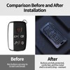 Erivis Full-Wrap Key Fob Cover for Landrover Rover Evoque 2010-2017(ModelA)