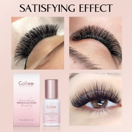 Extra Strong Evolution Pegamento Transparente Impermeable para Extensiones de Pestañas de Secado Rápido 1-2 s / Retención 6-7 Semanas / (0,17 fl.oz / 5 ml) Rosa Transparente