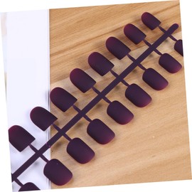 Outanaya 96pcs Frosted Matte False Nails Short Square Manicure Tips Random Colors for Nail Art and Comfortable Fleshy Design Easy Application