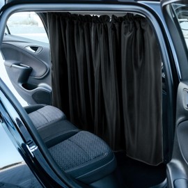 Neiang Car Curtains, Set of 2, Approx. 27.6 x 31.5 inches (70 x 80 cm), Car Curtains, Car Curtains, Room Dividers, Car Darkening Curtains, UV Protection, Clothes Changing, Car Nursing, Blindfold